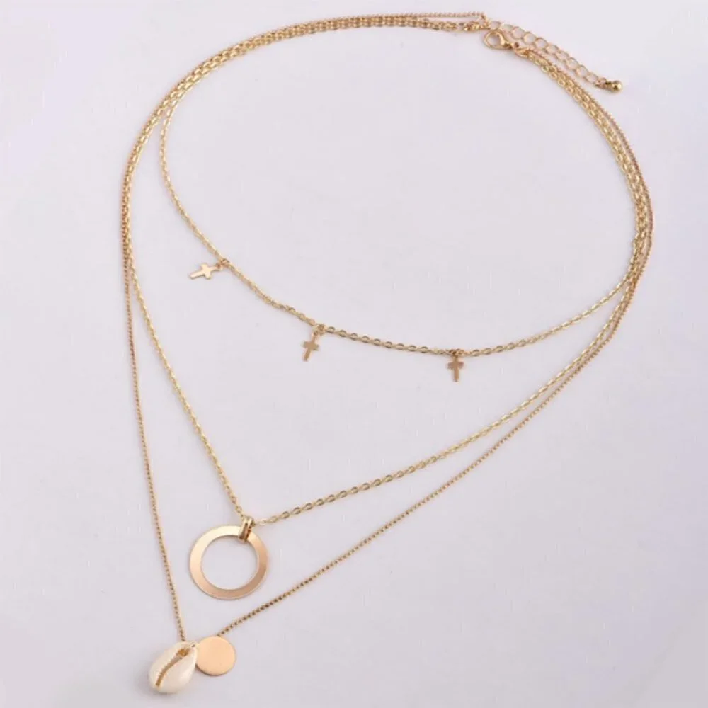 🌟Boho multi necklace chain jewelry